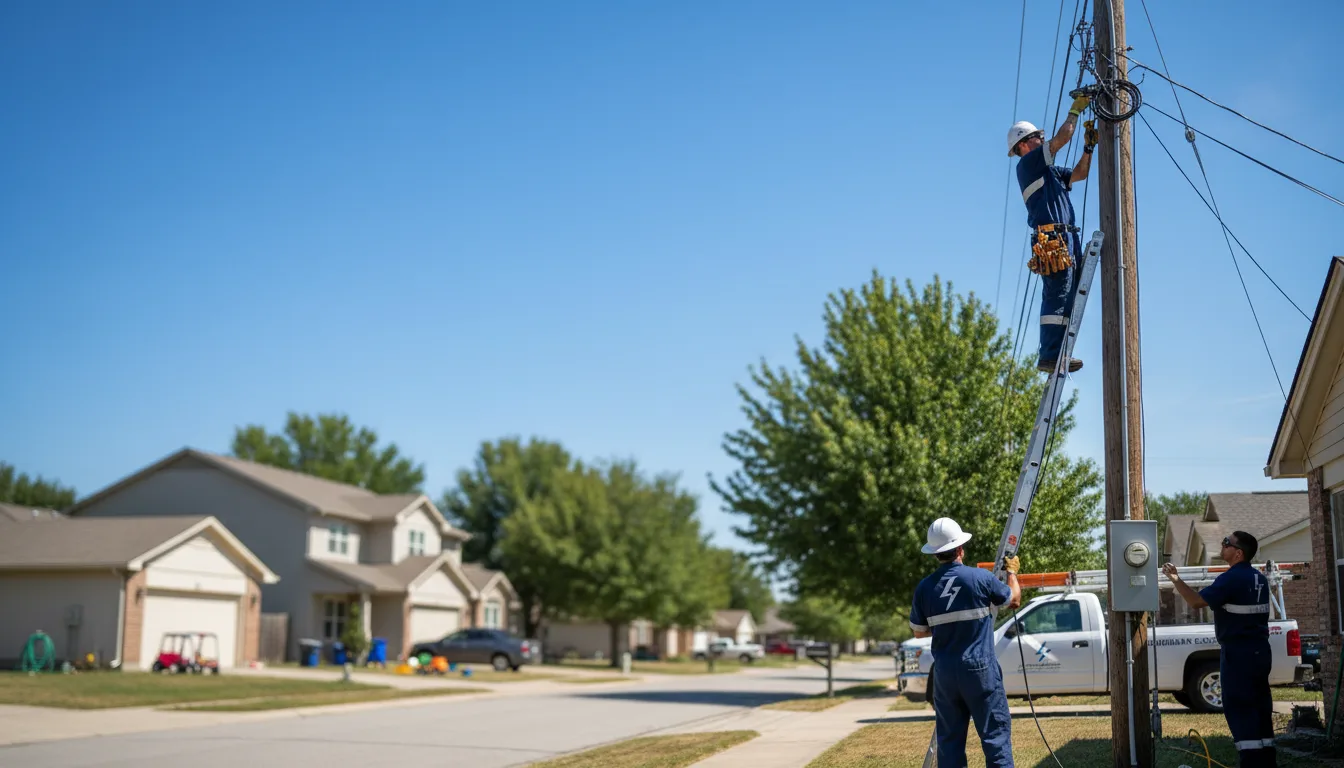 Residential electrician providing installation services in Lancaster, SC